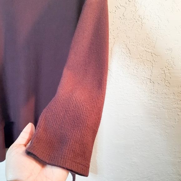 AdyP Nordstrom Long Sleeve Dark Red Sweater Size M - Picture 4 of 7